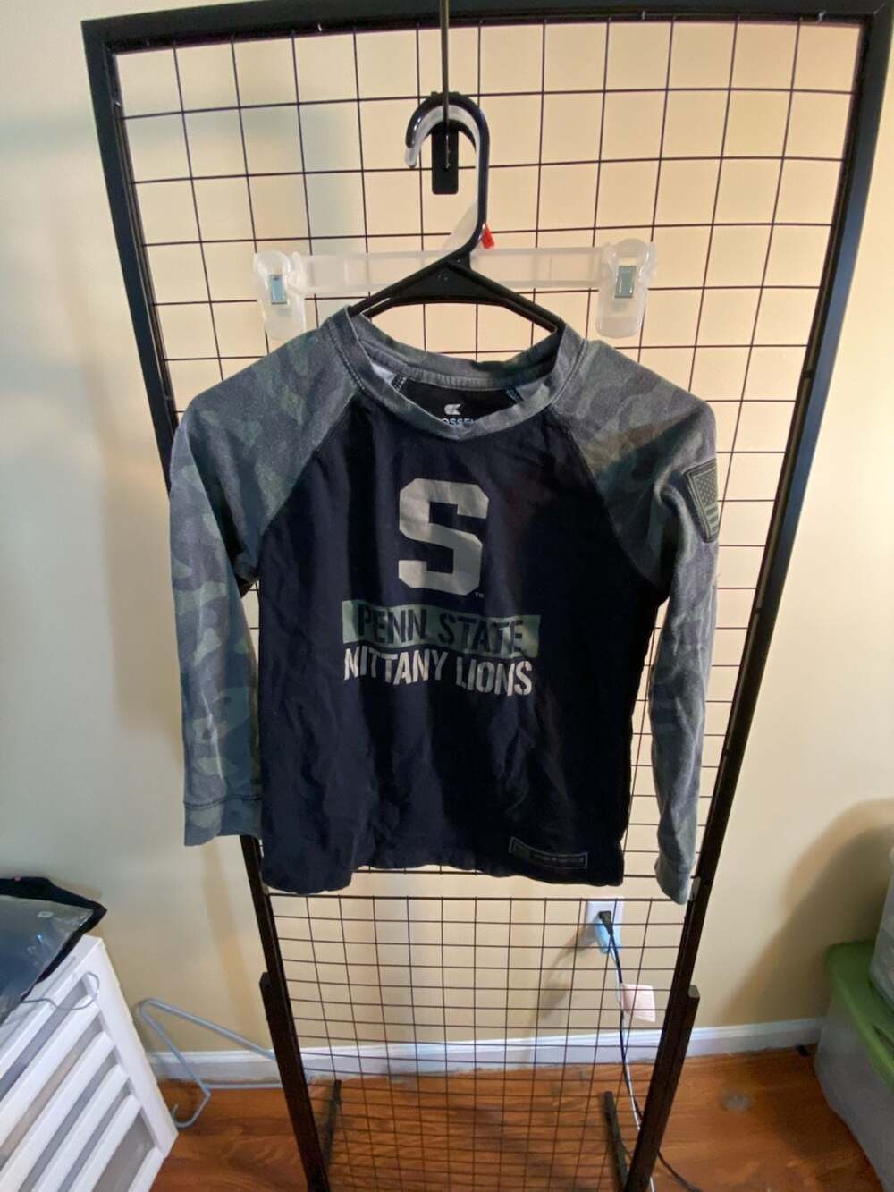 Penn State Nittany Lions Military Appreciation Camo Long Sleeve T-Shirt Size YS
